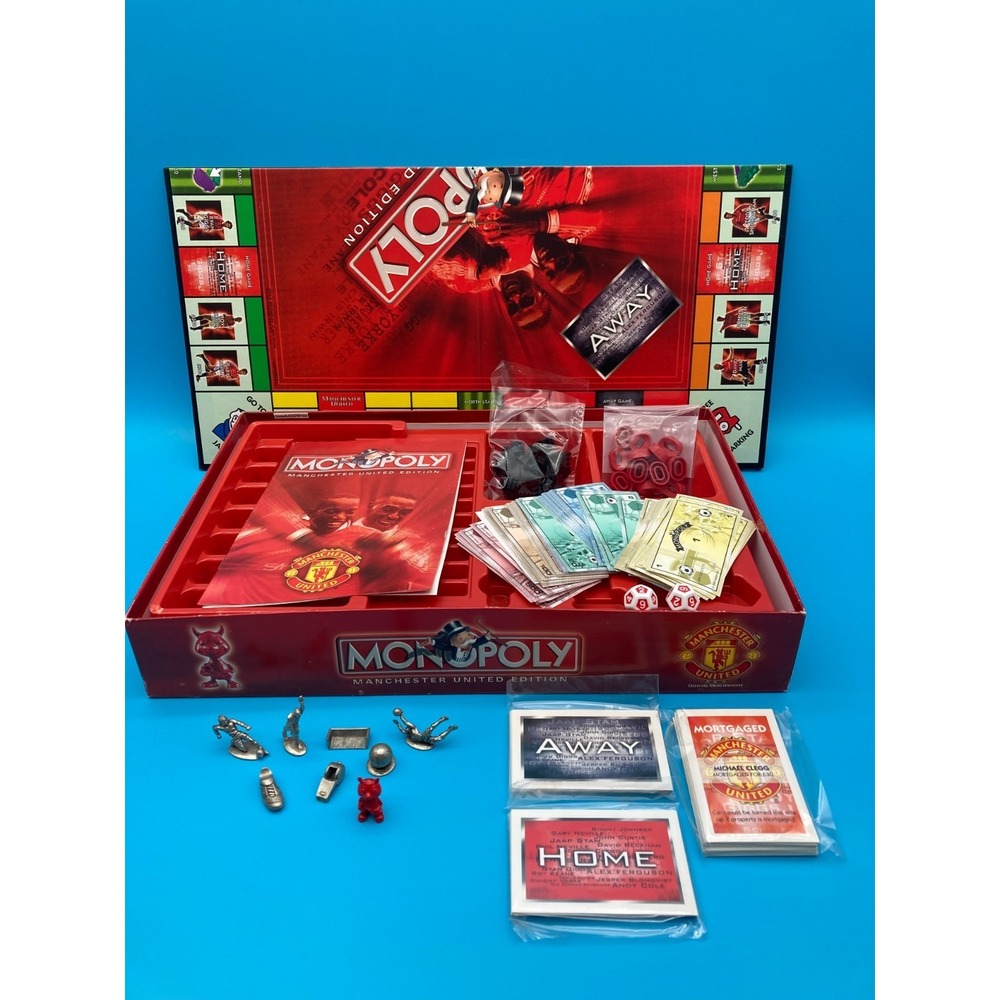 Monopoly Manchester United Edition Board Game Waddingtons 1998 Vintage Complete